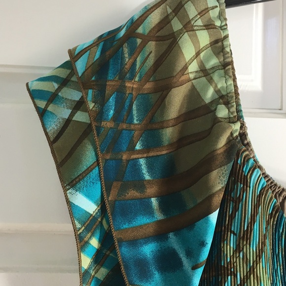 VIOLIN Woman’s Accordion Pleated Pullover Blouse 2X - Picture 8 of 16